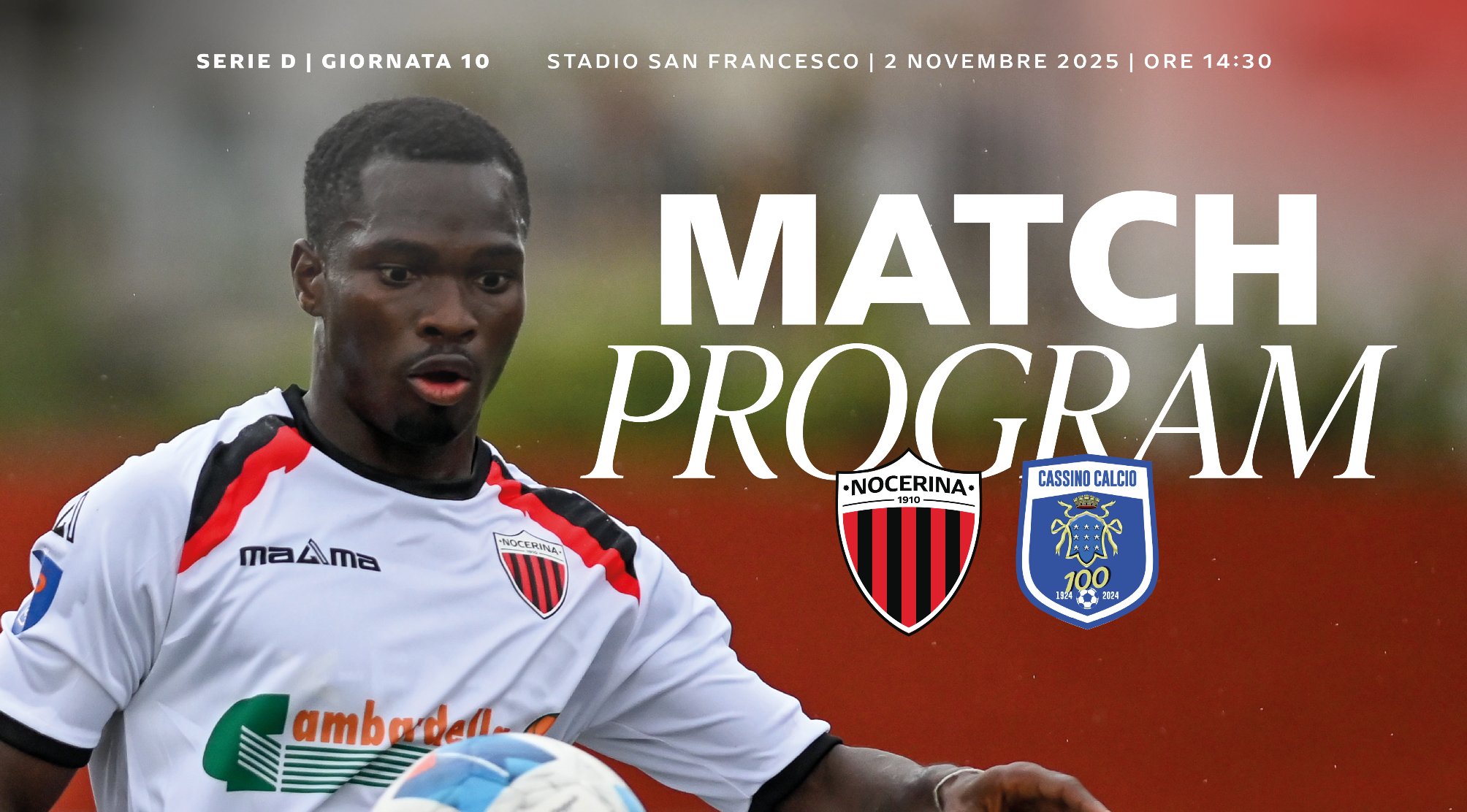 NOCERINA-CASSINO: Il match program.