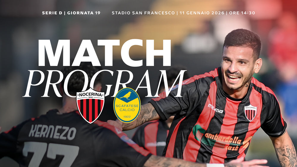 NOCERINA-SCAFATESE: il match program della 19ª giornata.